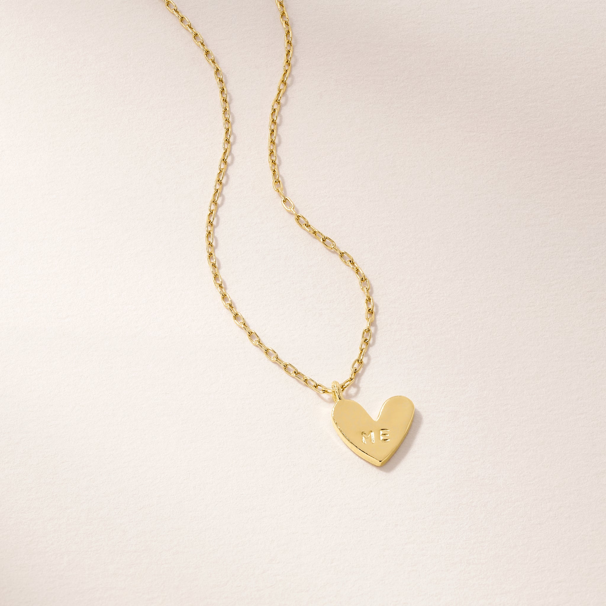 Self Love Necklace Nina Berenato Jewelry Yellow Gold One Size
